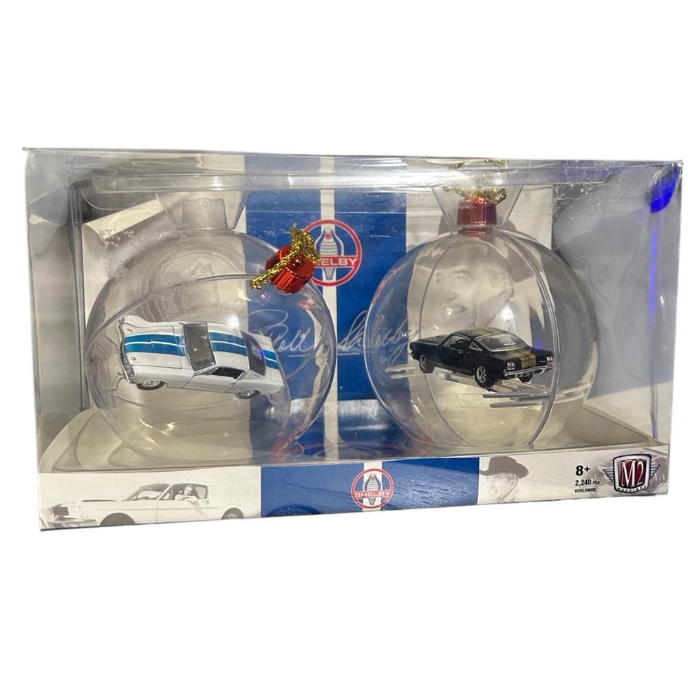 M2 Machines Shelby Mustang Christmas Ornament Set NIB